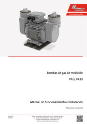 Bühler technologies P4.3 Manual De Funcionamiento E Instalacion