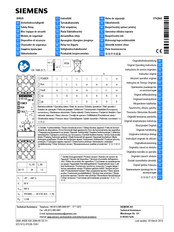 Siemens SIRIUS 3TK2842 Instructivo Original