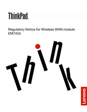 Lenovo ThinkPad EM7455 Manual Del Usuario