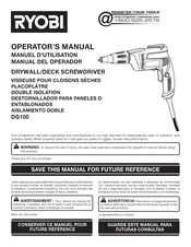 Ryobi DG100 Manual Del Operador