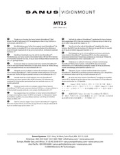 Sanus VisionMount MT25 Manual De Instrucciones