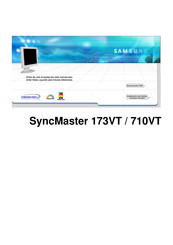 Samsung SyncMaster 710VT Manual De Instrucciones