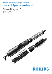 Philips Salon Airstylist Pro HP4671 Manual De Instrucciones