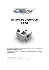 Sanosil S-FOG Manual De Operación