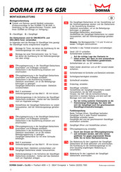 Dorma ITS 96 GSR Instrucciones De Montaje