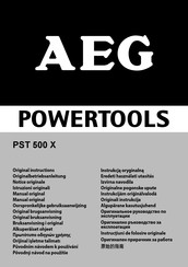 AEG PST 500 X Manual Original