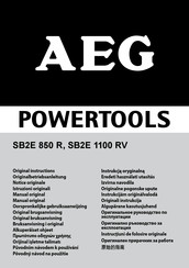 AEG SB2E 1100 RV Manual Original