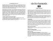 Electro-Harmonix B9 Manual De Instrucciones