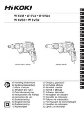 HIKOKI W 8VB2 Instrucciones De Manejo