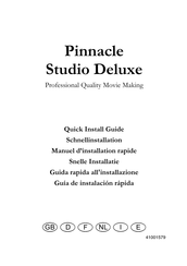 Pinnacle Studio Deluxe Guía De Instalación Rápida