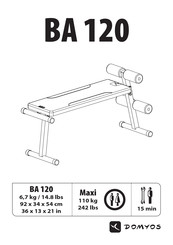 Domyos BA 120 Manual De Instrucciones