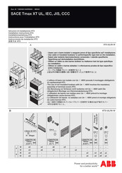 ABB SACE Tmax XT UL Instrucciones De Instalación