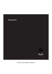 Play Beoplay H5 Manual Del Usuario