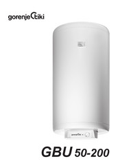 Gorenje Tiki GBU 100 Manual Del Usuario Y Del Instalador