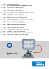 Gude GHS 4200 PIEZO Traducción Del Manual De Instrucciones Original