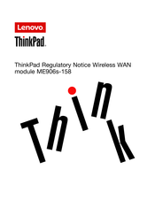 Lenovo ThinkPad ME906s-158 Guia De Inicio Rapido