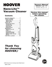 Hoover Nano-Lite Manual Del Propietário