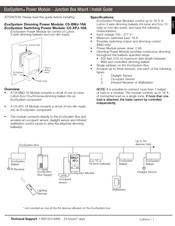 Lutron EcoSystem C5-XPJ-16A Manual Del Usuario