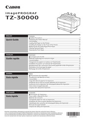 Canon imagePROGRAF TZ-30000 Guía Rápida