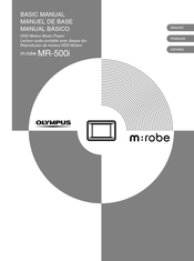 Olympus m:robe MR-500i Manual Básico
