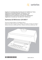 Sartorius LA130S-F Manual De Instrucciones