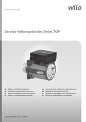 Wilo TOP-Z 40/7 EM RMOT. Instrucciones De Instalación Y Funcionamiento