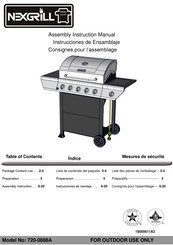 Nexgrill 720-0888 A Instrucciones De Ensamblaje