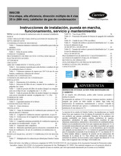 Carrier 59SC5B Instrucciones De Instalación, Puesta En Marcha, Funcionamiento, Servicio Y Mantenimiento