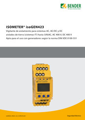 Bender ISOMETER isoGEN423 Descripción Del Producto