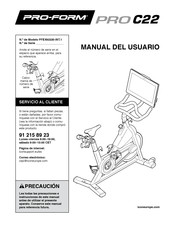 ICON PRO-FORM PRO C22 Manual Del Usuario