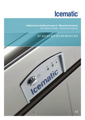 Icematic E Serie Manual Del Usuario