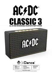 iDance ACDC CLASSIC 3 Guia De Inicio Rapido