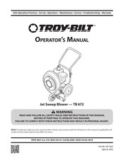 Troy-Bilt TB 672 Manual Del Operador