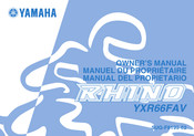 Yamaha RHINO YXR66FAV Manual Del Propietário