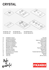 Franke CRYSTAL FH CR 301 1TC Manual De Instalación