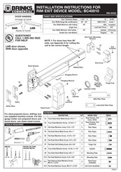 BRINKS BC40010 Instrucciones De Instalación