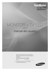 Samsung SyncMaster TB350 Manual Del Usuario