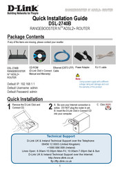 D-Link RANGEBOOSTER N DSL-2740B Guía De Instalación Rápida