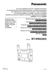 Panasonic BT-WMA26G Instrucciones De Instalación