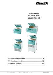 Hettich ROTANTA 460 RF Instrucciones De Manejo