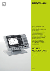 HEIDENHAIN ND 1200 QUADRA-CH Guía Rápida De Referencia