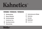 Weller Kahnetics KDS834A Instrucciones Para El Manejo