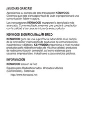 Kenwood TK-3101 Manual Del Usuario