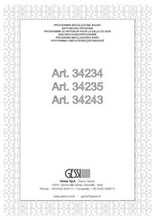 Gessi 34243 Manual De Instrucciones
