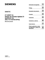 Siemens SIMATIC 6DL1131-6GF00-0PK0 Manual De Producto