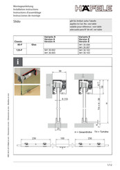 hafele 941.30.102 Instrucciones De Montaje