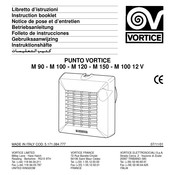 Vortice PUNTO M 100 Folleto De Instrucciones