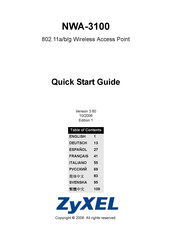 Zyxel NWA-3100 Guia De Inicio Rapido