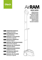 Gtech AirRAM AR30 Manual De Instrucciones