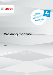 Bosch WAN Serie Manual De Instrucciones